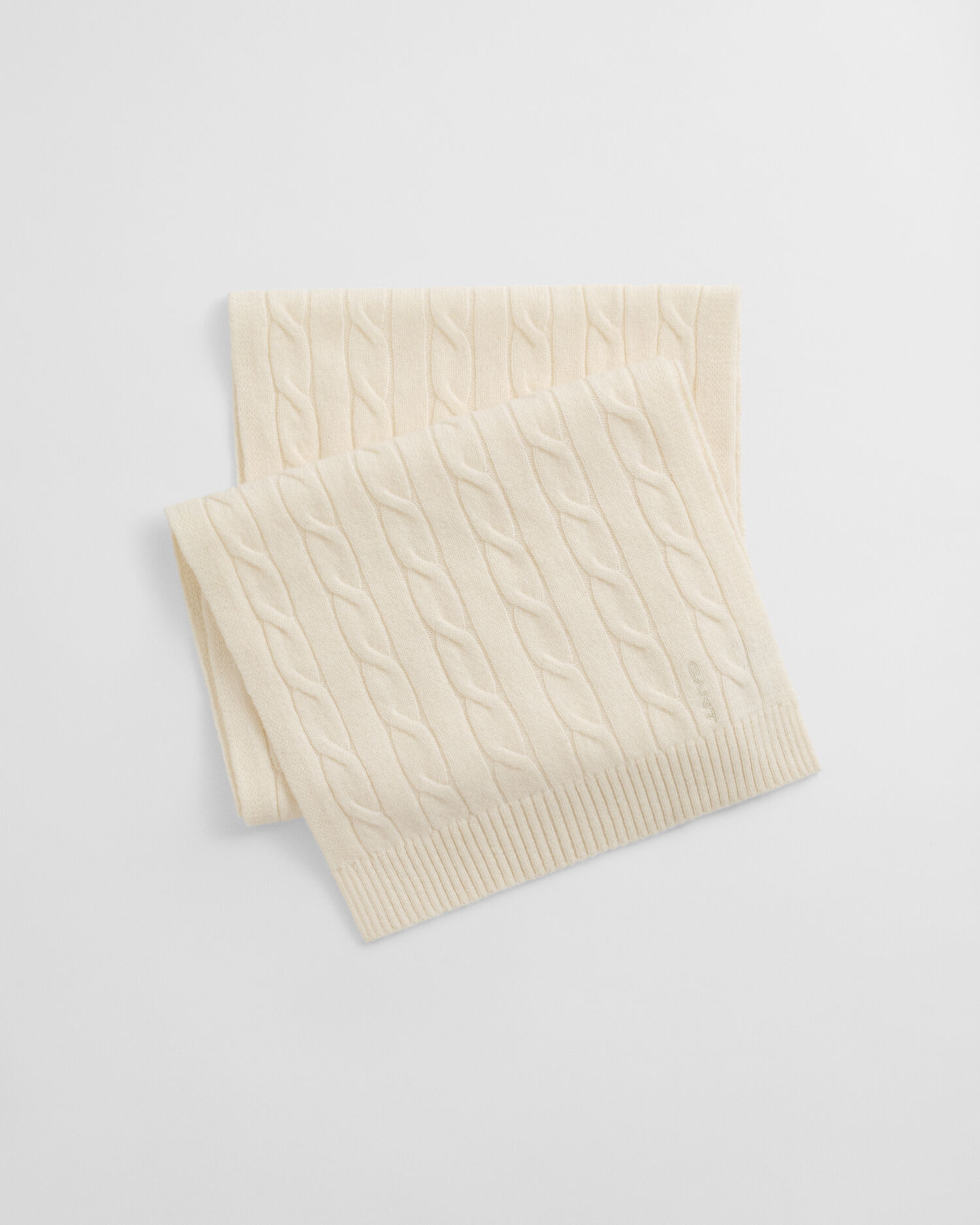 Cable Knit Wool Scarf